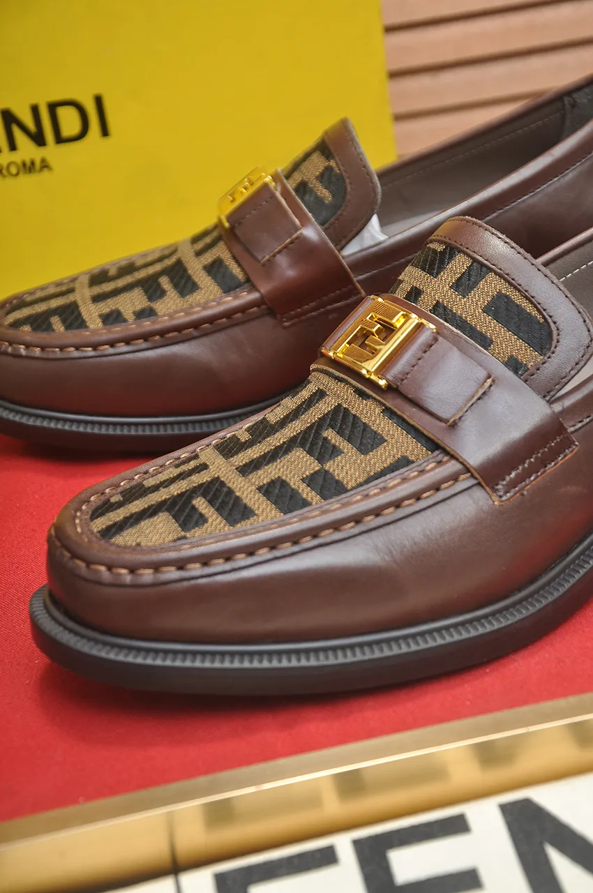 Men's shoes 💰500💶 [FENDI] The latest high-end men's shoes in Hong Kong! Original quality. The upper is made of imported cowhide material and cowhide lining! Super comfortable on the foot, original wear-resistant outsole, luxurious, fashionable, casual and versatile! Size: 38-45 (45 customized)